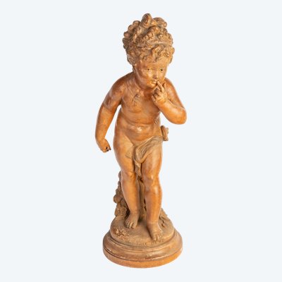 Scultura in terracotta di Paul Dubois, fine XIX secolo