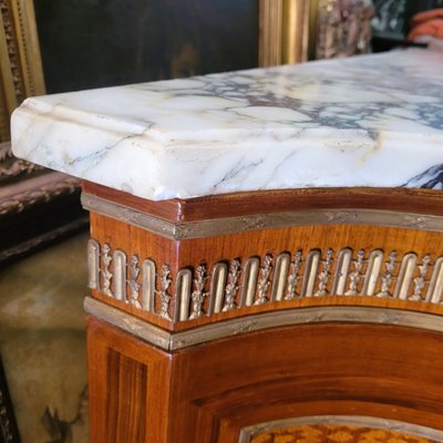 Grosse commode en marqueterie et bronze, Napoléon III, début XXème siècle