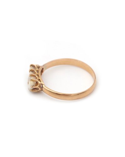 Anello per denti da latte in oro 18 carati, anello sentimentale, gioiello antico, gioiello della fertilità, ricordo