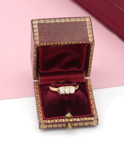 Anello per denti da latte in oro 18 carati, anello sentimentale, gioiello antico, gioiello della fertilità, ricordo