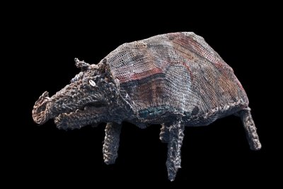 Figure de culte cochon, art tribal, art océanien, Océanie, art du Pacifique, 58cm