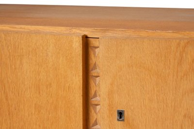 Oak and oak veneer sideboard. 1960s/70s.LS65231208Z