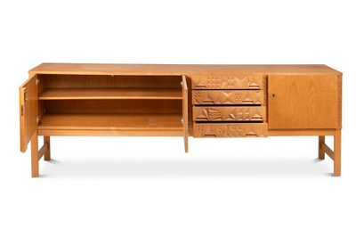 Oak and oak veneer sideboard. 1960s/70s.LS65231208Z