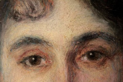 Pastel portrait of a woman signed André Davids born 1870