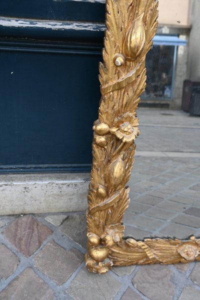 Spiegel aus vergoldetem Holz Barock Italien XIX