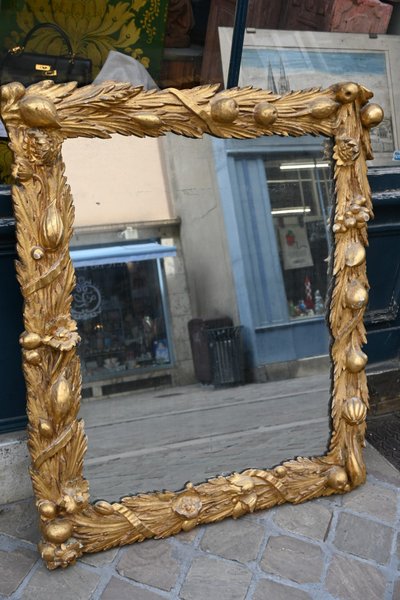 Spiegel aus vergoldetem Holz Barock Italien XIX
