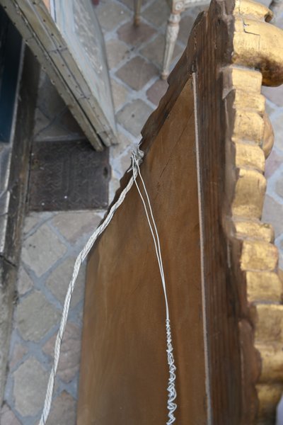 Spiegel aus vergoldetem Holz Barock Italien XIX
