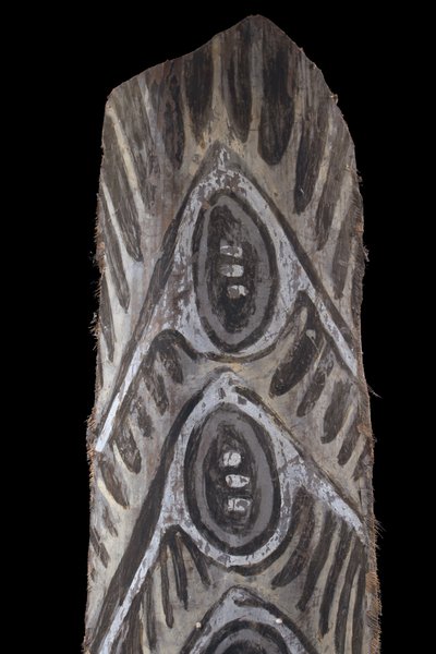 Bemalte Rinde, Ozeanische Kunst, Frühe Kunst, Stammeskunst, Gemälde, Ozeanien, Pazifik, 139 cm