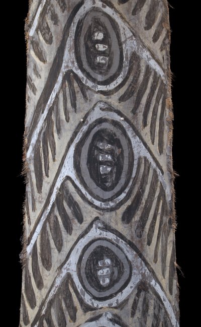 Bemalte Rinde, Ozeanische Kunst, Frühe Kunst, Stammeskunst, Gemälde, Ozeanien, Pazifik, 139 cm