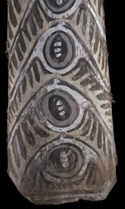 Bemalte Rinde, Ozeanische Kunst, Frühe Kunst, Stammeskunst, Gemälde, Ozeanien, Pazifik, 139 cm