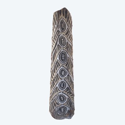 Bemalte Rinde, Ozeanische Kunst, Frühe Kunst, Stammeskunst, Gemälde, Ozeanien, Pazifik, 139 cm