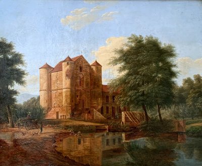 Vue du Château de la Reine Blanche, Coye-la-Forêt (Début XIXe siècle)