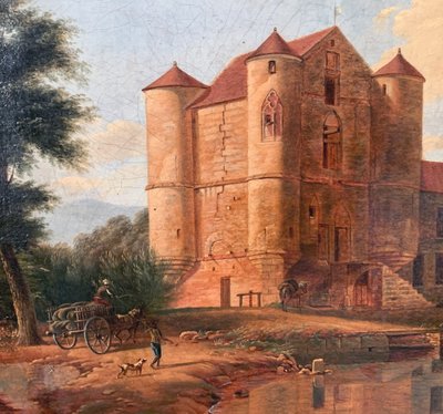 Vue du Château de la Reine Blanche, Coye-la-Forêt (Début XIXe siècle)