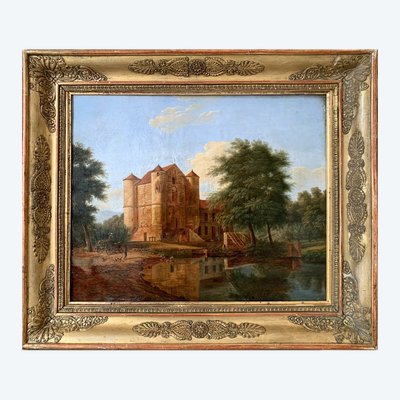Vue du Château de la Reine Blanche, Coye-la-Forêt (Début XIXe siècle)