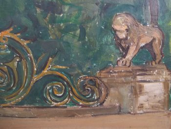 Jean VINAY (1908-1978) : L'entrée du parc