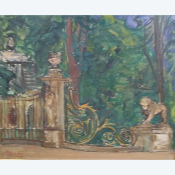 Jean VINAY (1908-1978) : L'entrée du parc