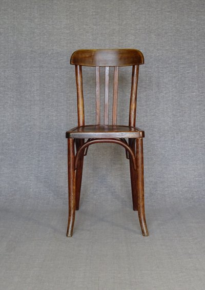 Set di 3 sedie da bistrot Baumann n. 188 del 1930, seduta in legno, Thonet n.