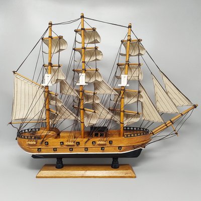 Modellino di nave MayFlower degli anni '70. Realizzato a mano. Realizzato in Inghilterra