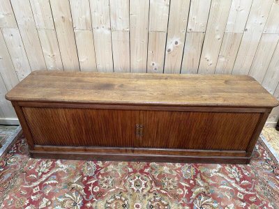 Vorhangbuffetschrank mit massivem Eichengewinde 1950
