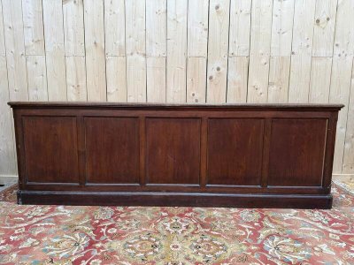 Vorhangbuffetschrank mit massivem Eichengewinde 1950