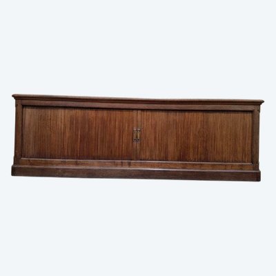 Vorhangbuffetschrank mit massivem Eichengewinde 1950