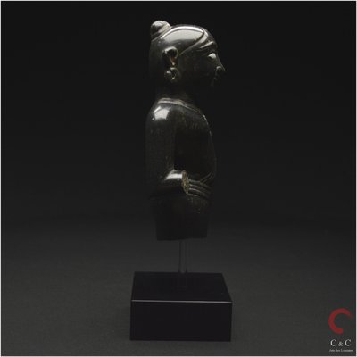 India, State of Gujarat, Medieval period, 15th century, Representation of Krishna, Black marble