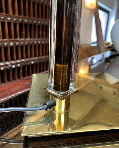 Italian desk lamp with sconce by Venini