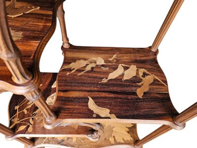 Emile Gallé Art Nouveau shelf