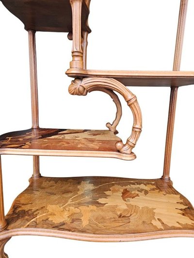 Emile Gallé Art Nouveau shelf