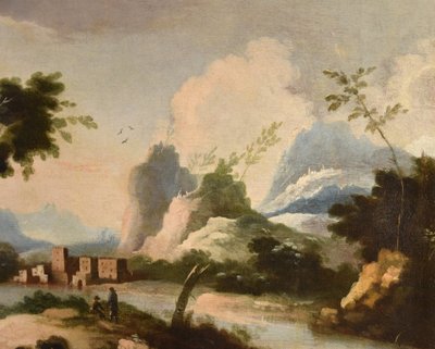 Arcadian Landscapes With Figures, Circle Of Marco Ricci (1676 – 1730)