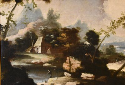 Arcadian Landscapes With Figures, Circle Of Marco Ricci (1676 – 1730)