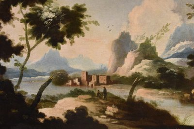 Arcadian Landscapes With Figures, Circle Of Marco Ricci (1676 – 1730)
