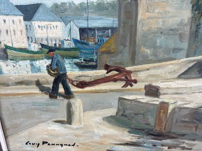 Oil on canvas 20th century by "Guy Pennamen".
