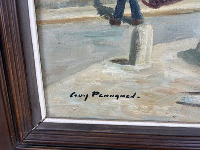 Oil on canvas 20th century by "Guy Pennamen".