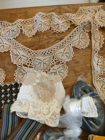 Buttons and lace