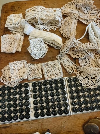 Buttons and lace