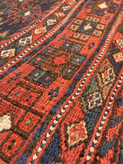 Doppio sacco di dromedario aperto. XIX. Bathiyari - Persia.