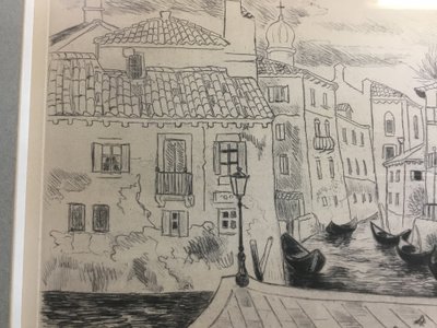 Lithografie Venedig von Yves Brayer