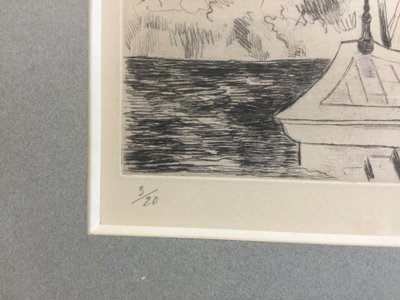 Lithografie Venedig von Yves Brayer