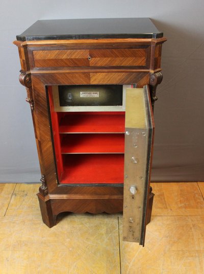 Napoleon III safe in a 19th century rosewood cabinet