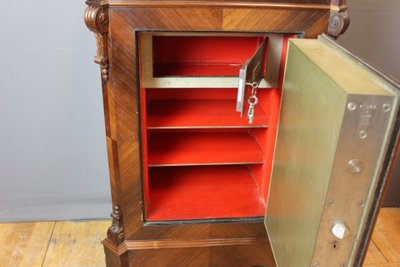 Napoleon III safe in a 19th century rosewood cabinet