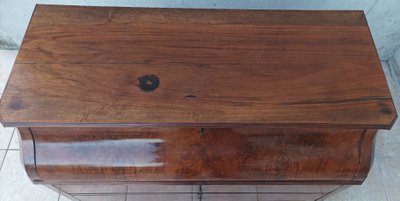 Commode secrétaire Louis Philippe en noyer