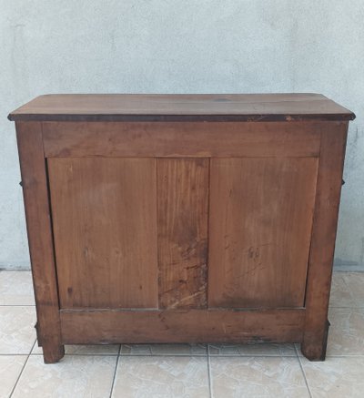 Commode secrétaire Louis Philippe en noyer