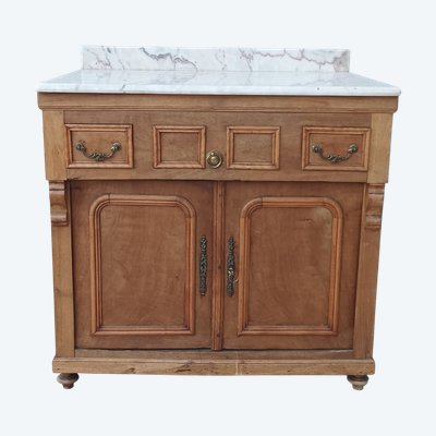 Walnut vanity unit