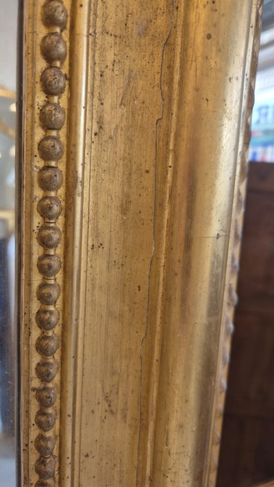 Spiegel Louis Philippe Vergoldung Blattgold