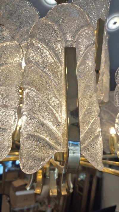 Lustre Orrefors designer carl-fagerluz 15 lumieres