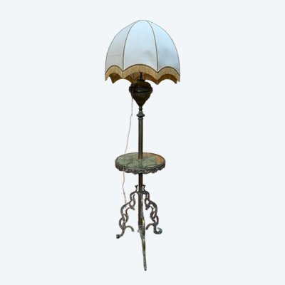 Bronze und Onyx Laternenpfahl von Napoleon III Style