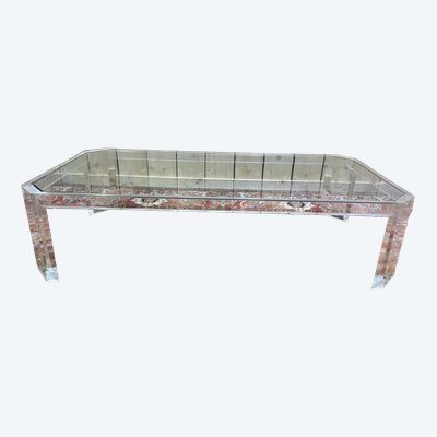 Table basse en altuglas et verre
