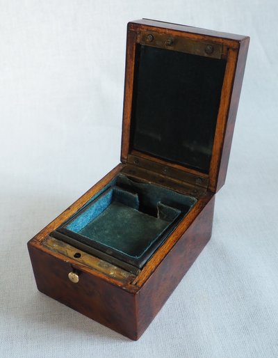 Cassa per orologio intarsiata d'epoca Napoleone III