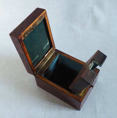 Cassa per orologio intarsiata d'epoca Napoleone III